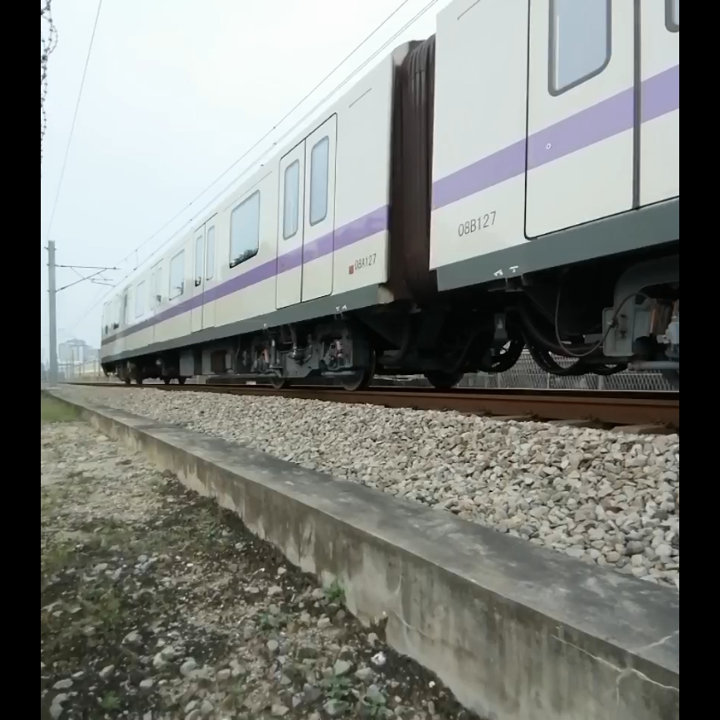 广州地铁a5型列车08x127-128西塱试车