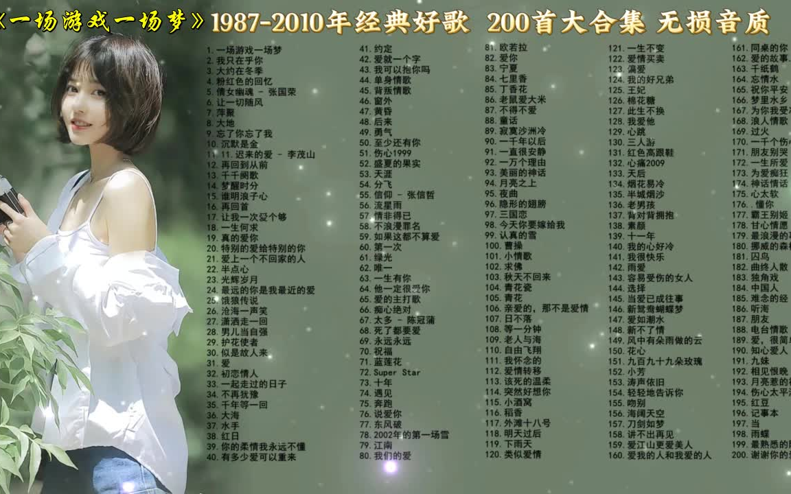 [图]1987--2010年经典好歌重现   200首优秀音乐合集  无损音质  分集播放