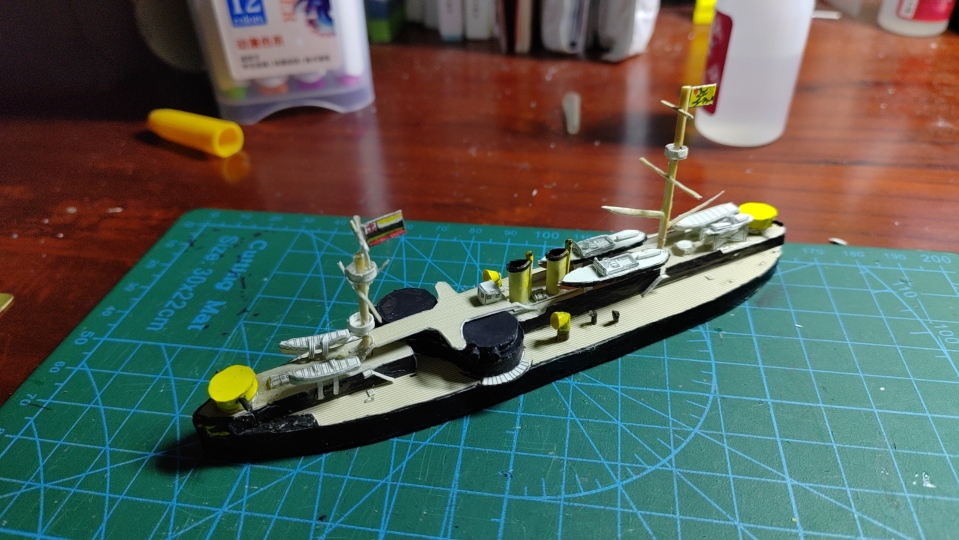 [纸模]1:700定远号铁甲舰