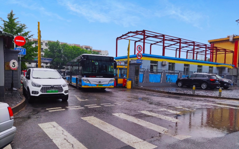 公交165北京公交pov120路左家庄石榴园东区全程前方展望