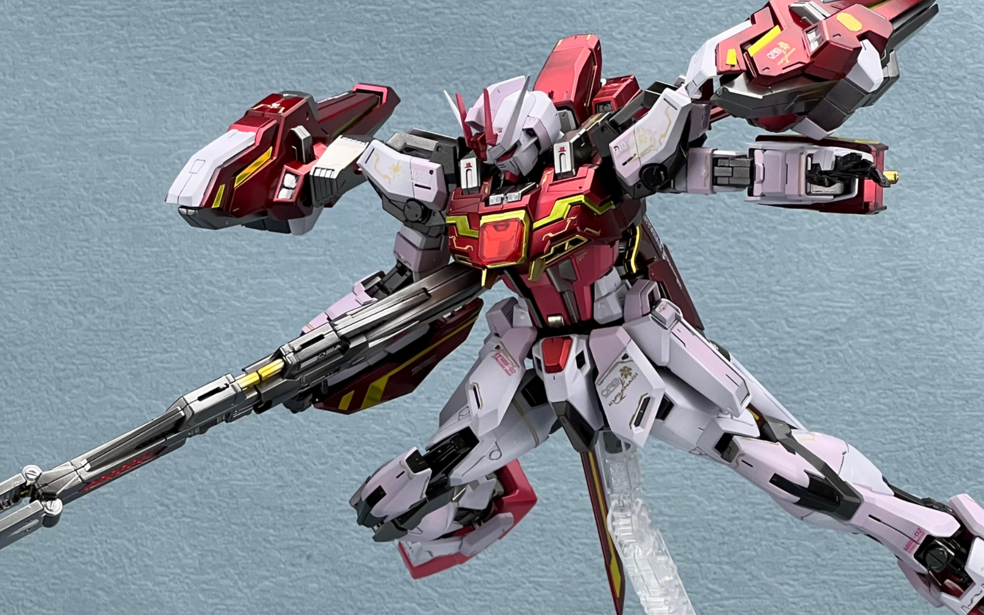 万代mg 嫣红强袭 闪电背包 适配 嫣红闪电突击高达 mb 装备