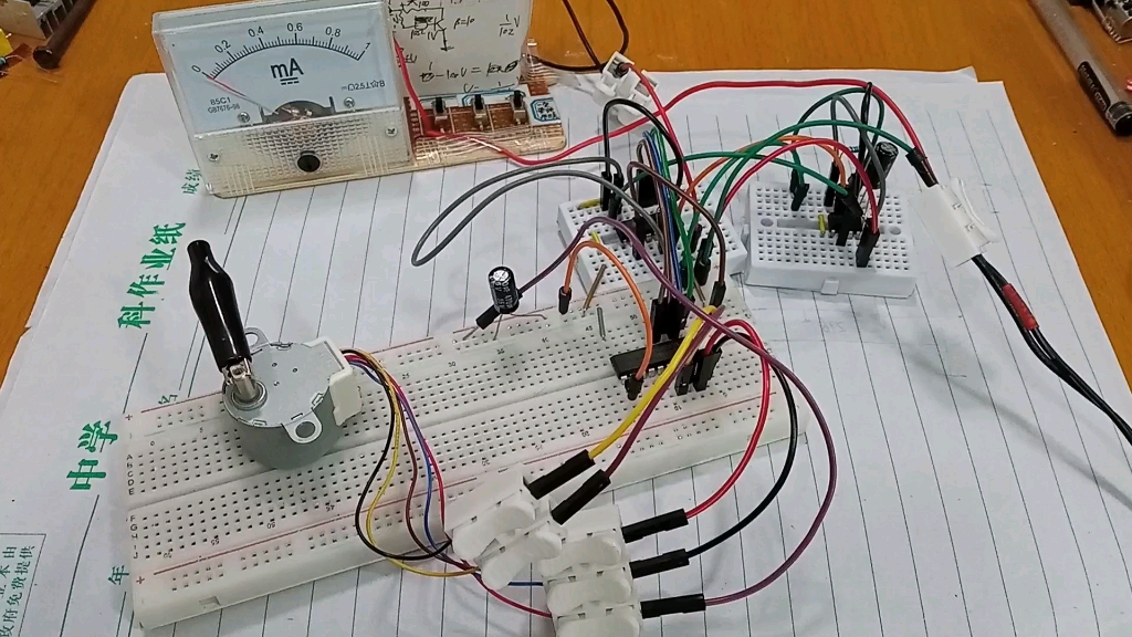 ne555 cd4017 uln2803驱动4线5线步进电机