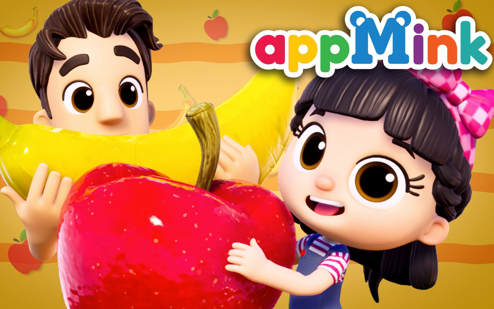 Apple and Banana Song 我爱苹果香蕉 appMink原创哔哩哔哩bilibili