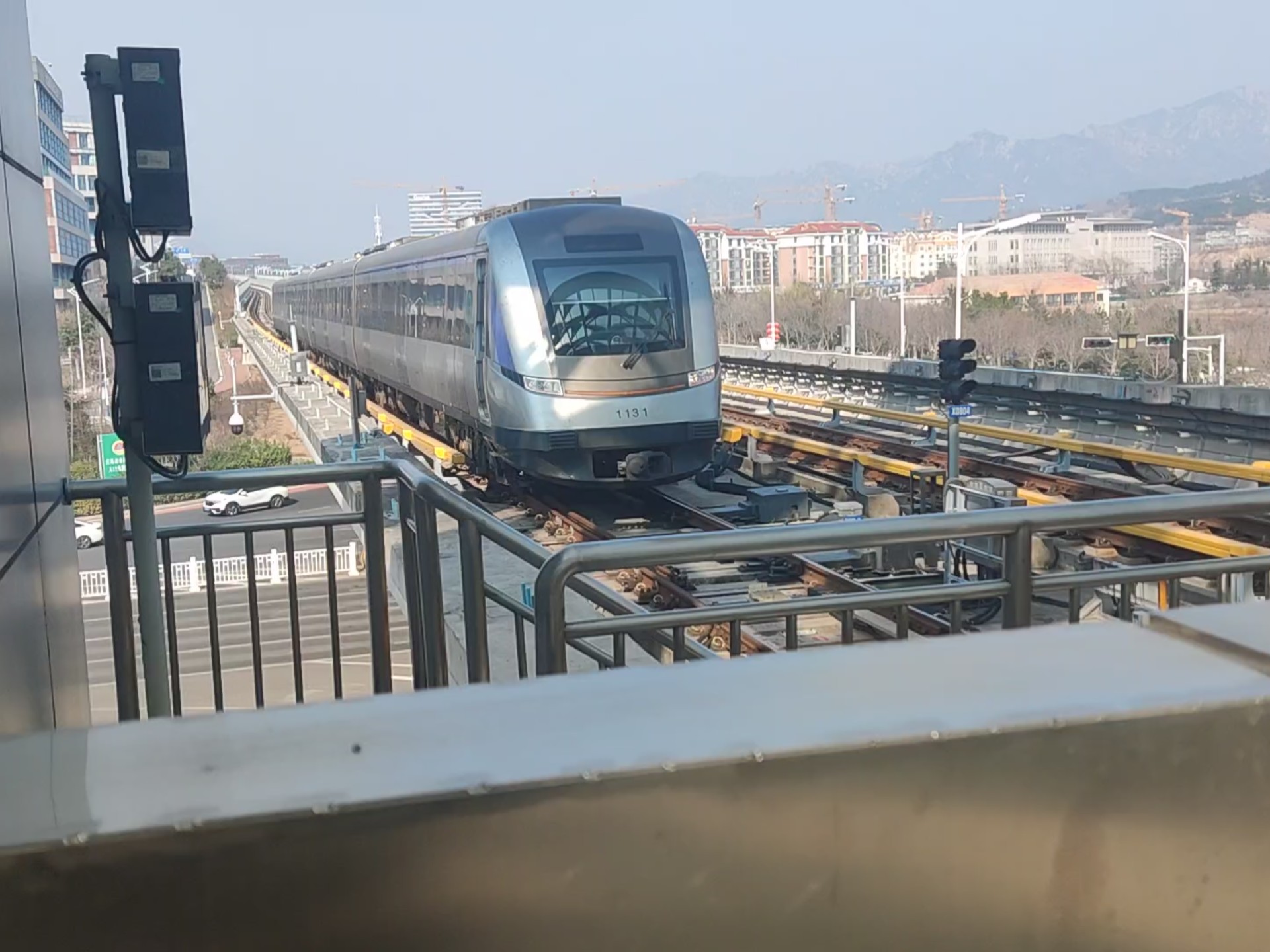 【青岛地铁蓝谷快线/11号线】1131号车世博园进站