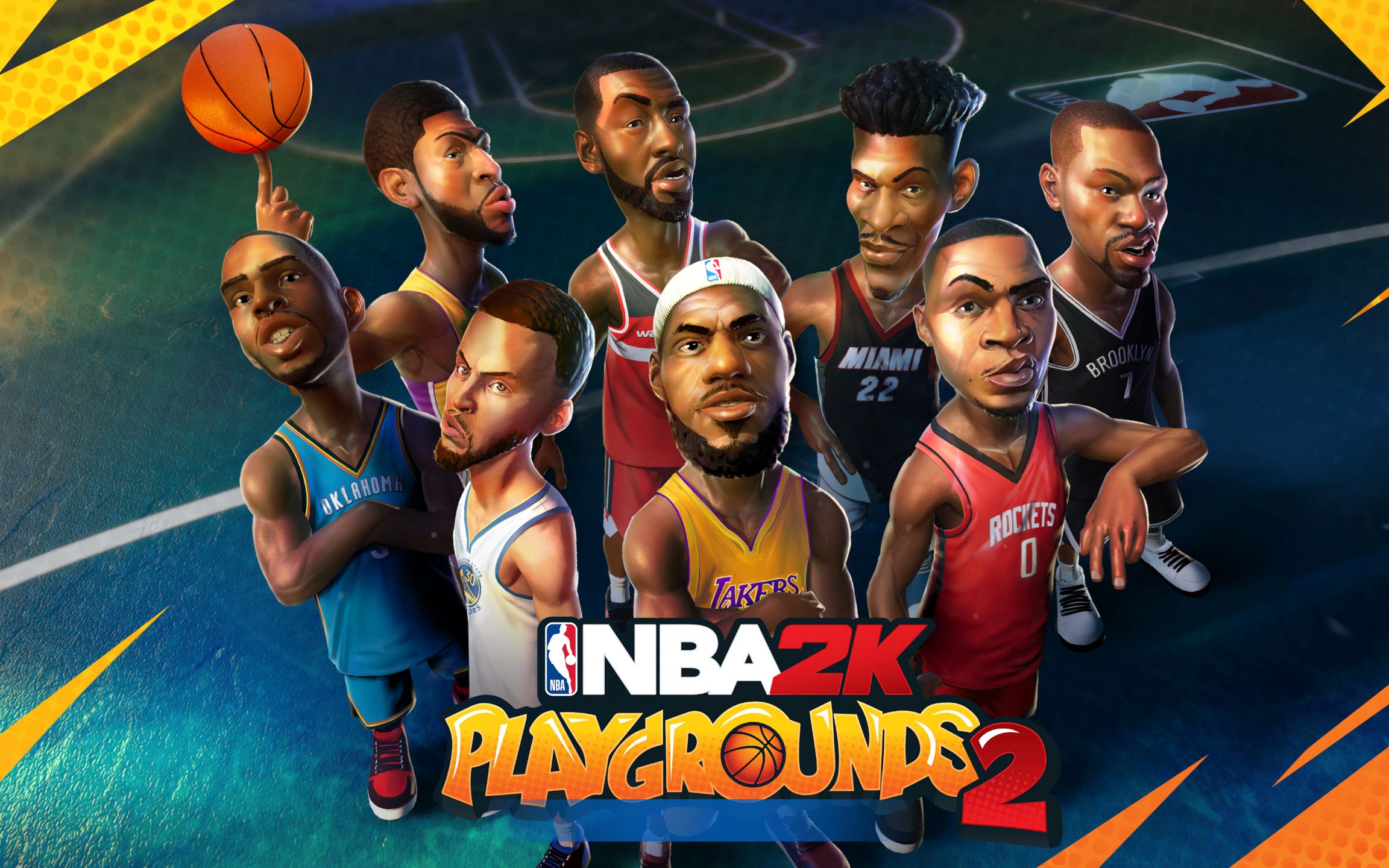 试玩nba2k系列评分最高的游戏nba playgrounds2 (手动滑稽)