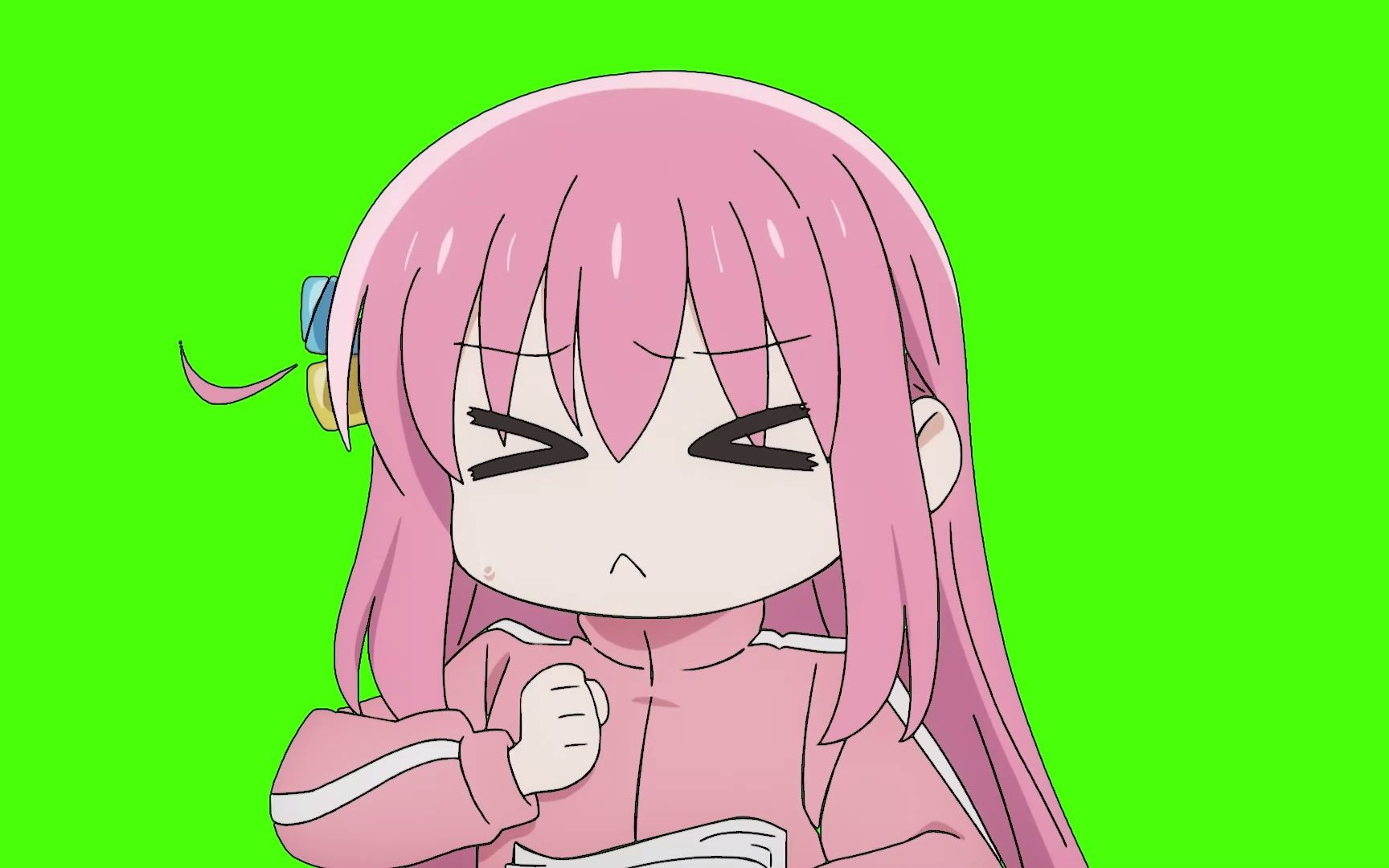 波奇捶胸绿幕素材第一集(不要问能不能用,问就是能用)