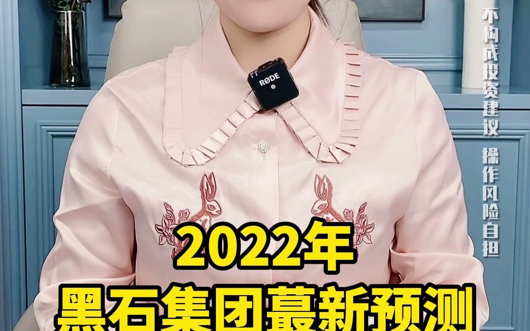 2022年,黑石集团最新预测#黑石集团哔哩哔哩bilibili