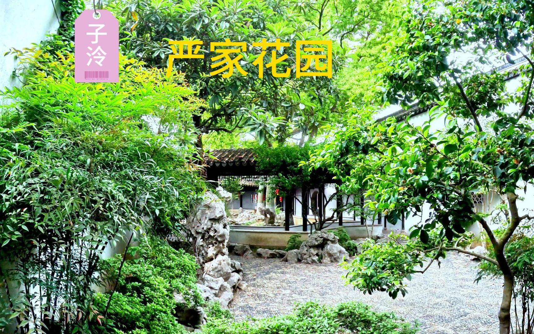 苏州木渎山塘街严家花园,历经170年的修建,富有人文气息哔哩哔哩bilibili