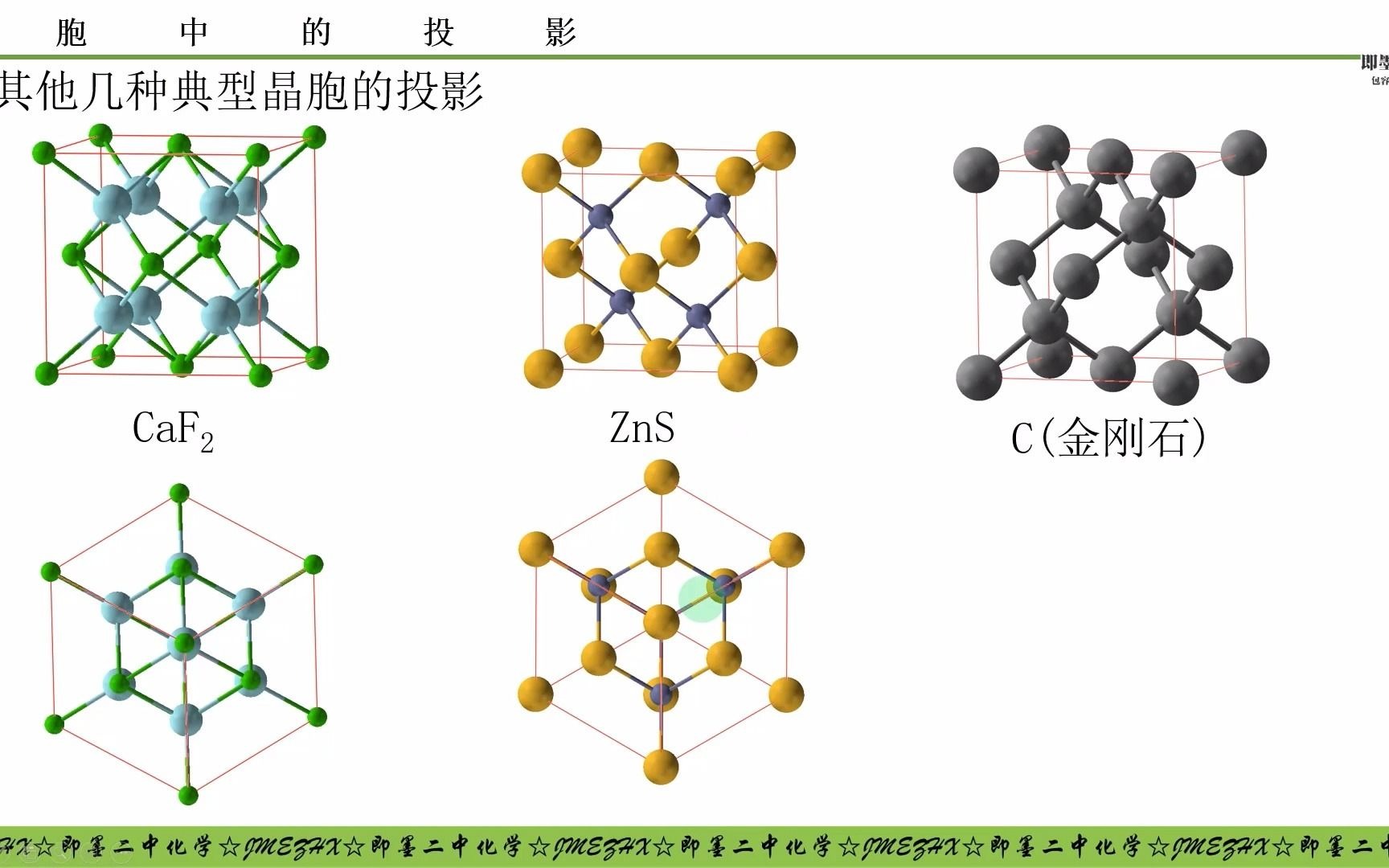 [图]晶胞中的投影-下部