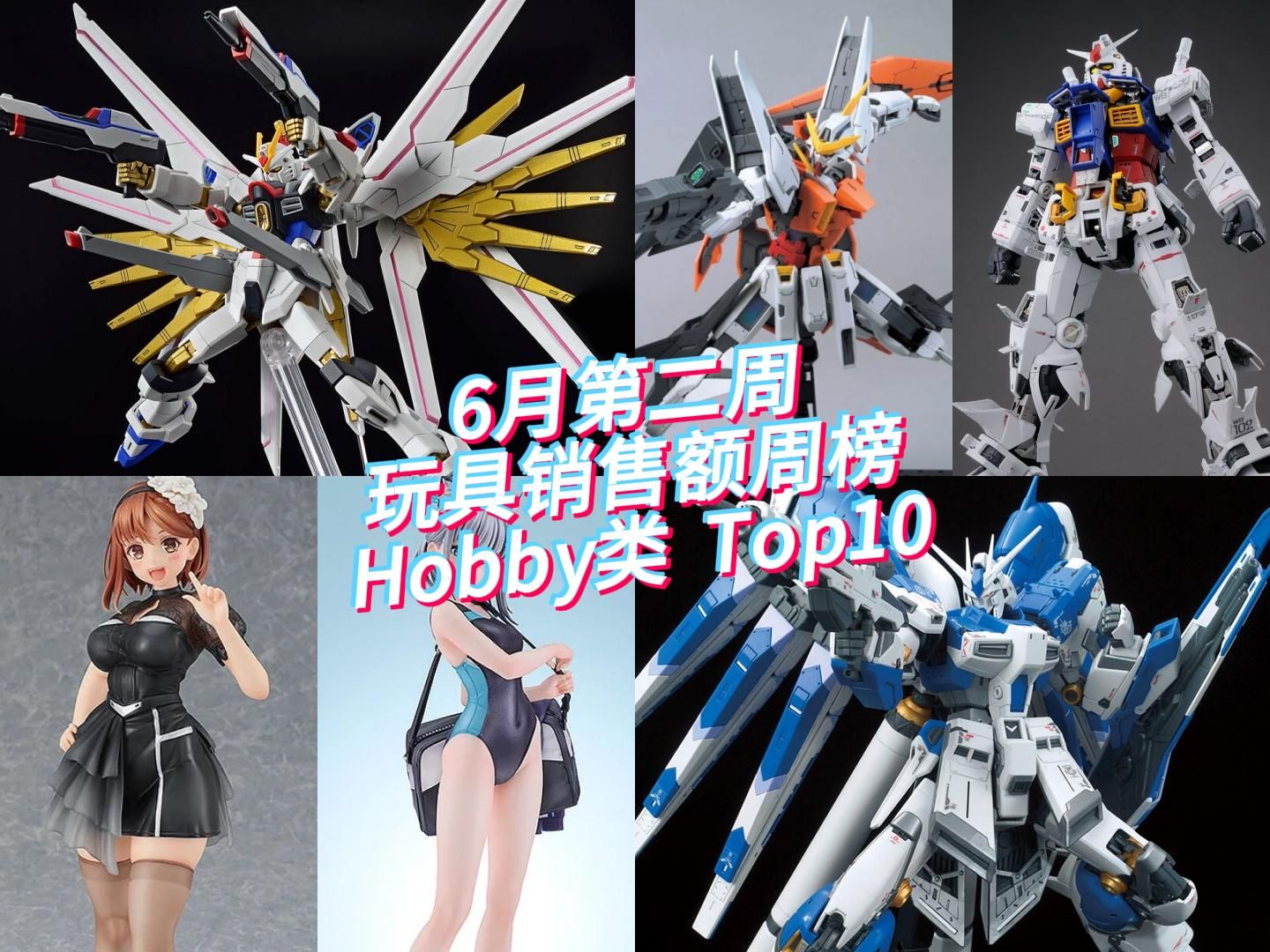 6月第二周日本玩具销售额周榜 Hobby类 Top10!非凡强自第一,RG海牛PGU还能再战哔哩哔哩bilibili