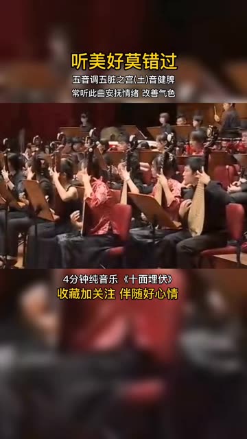 五音调五脏宫音健脾,纯音乐《十面埋伏》哔哩哔哩bilibili