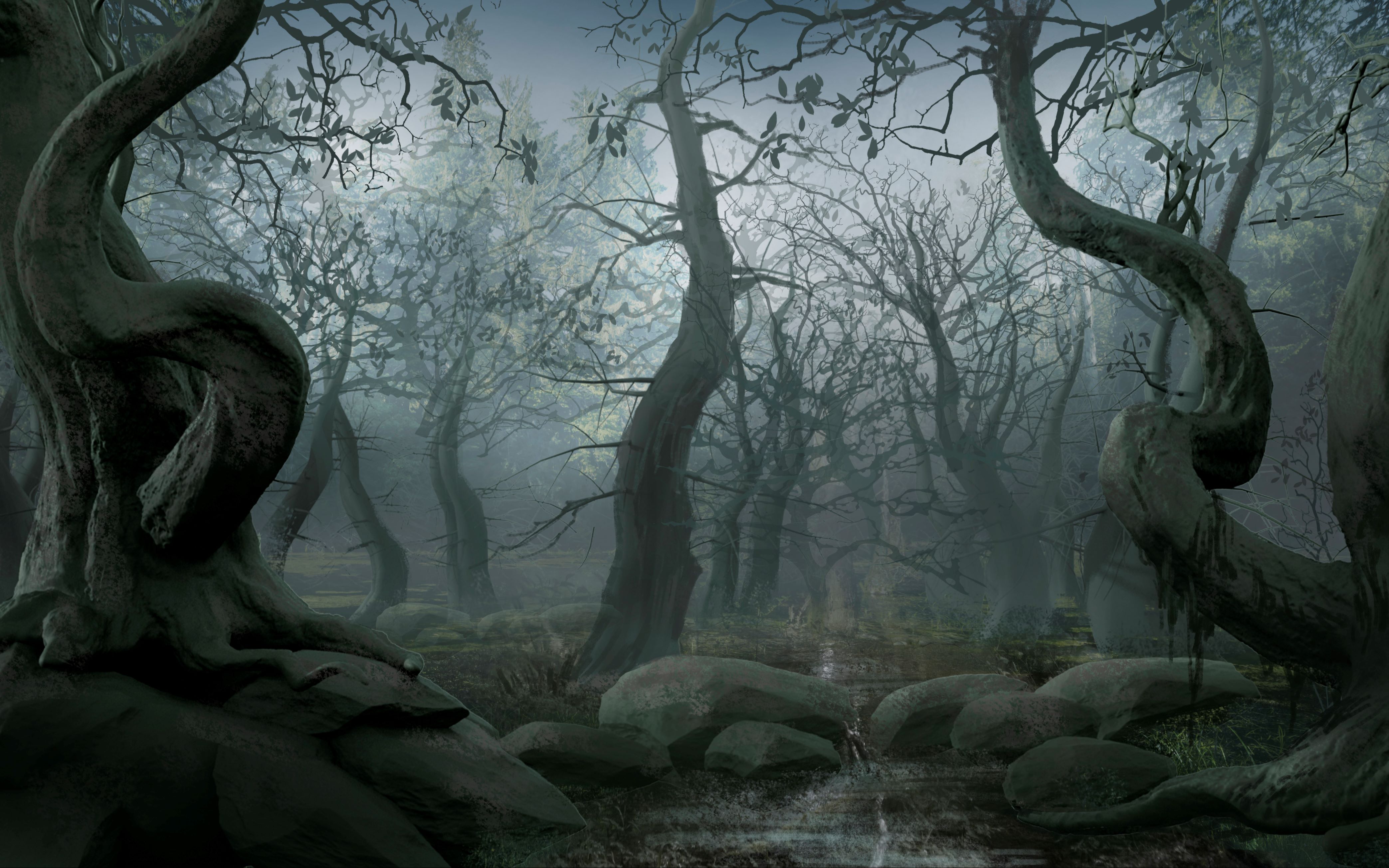 3d场景建模零基础入门教程魔幻森林制作讲解