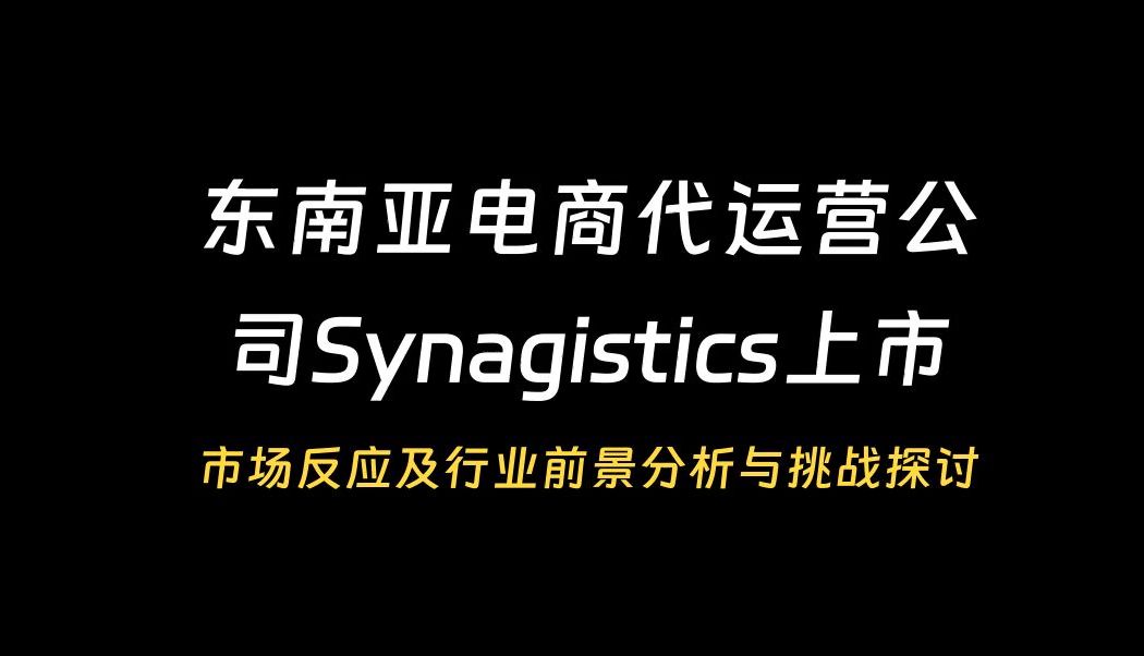 东南亚电商代运营公司Synagistics上市哔哩哔哩bilibili