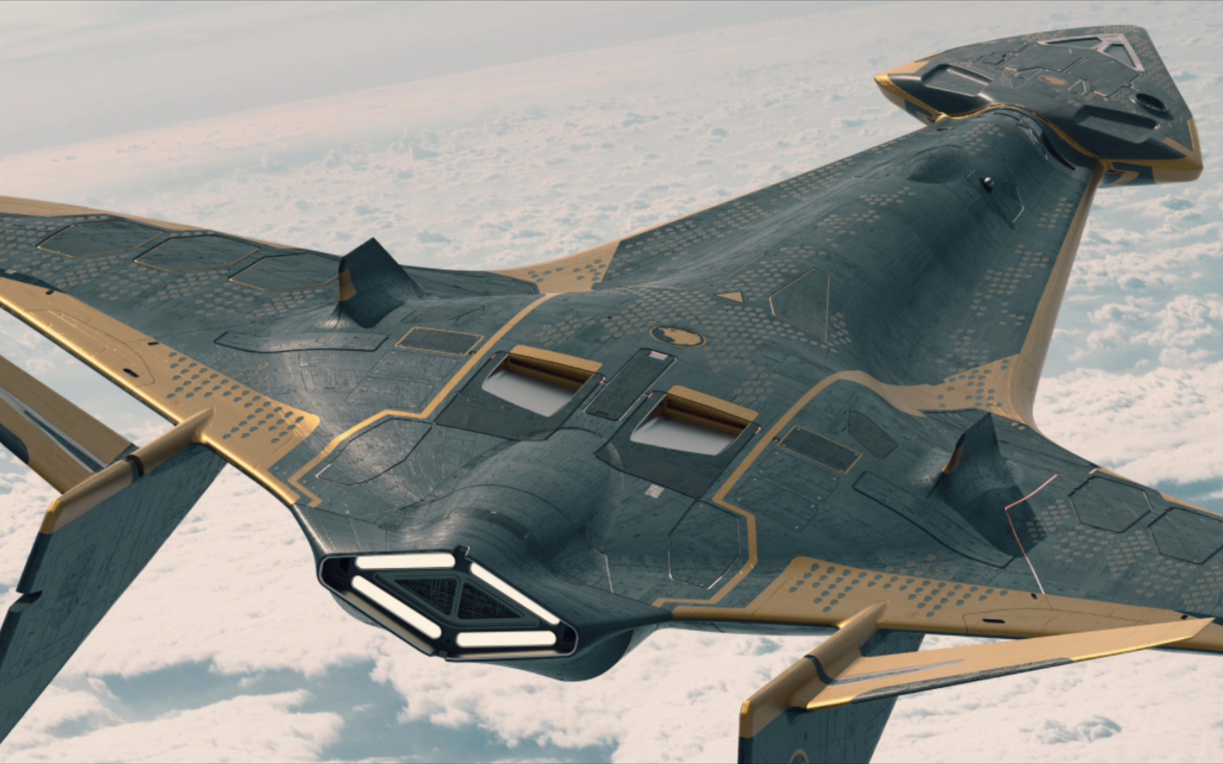 【科幻飞行器】黑亚当"鹰侠"巡洋舰