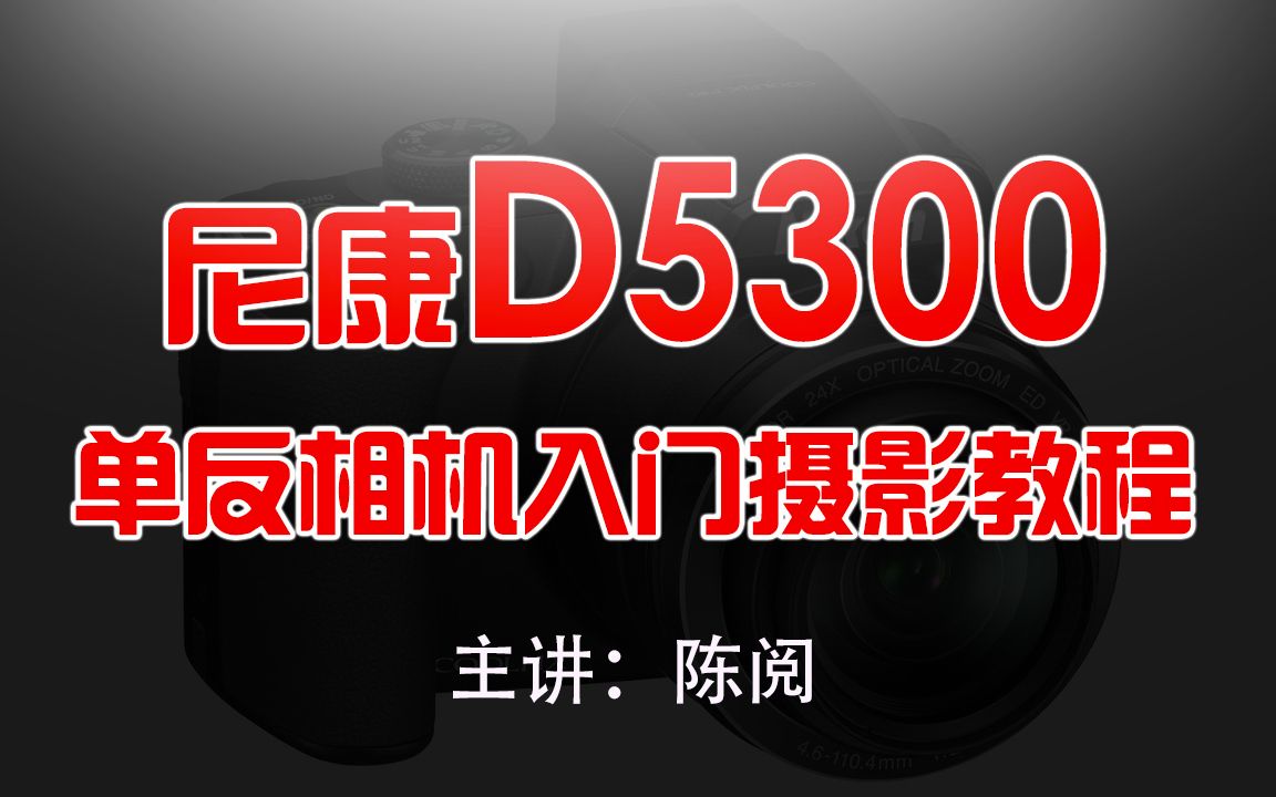 尼康D5300单反相机入门摄影教程摄影技巧拍照技巧陈阅尼康相机哔哩哔哩bilibili