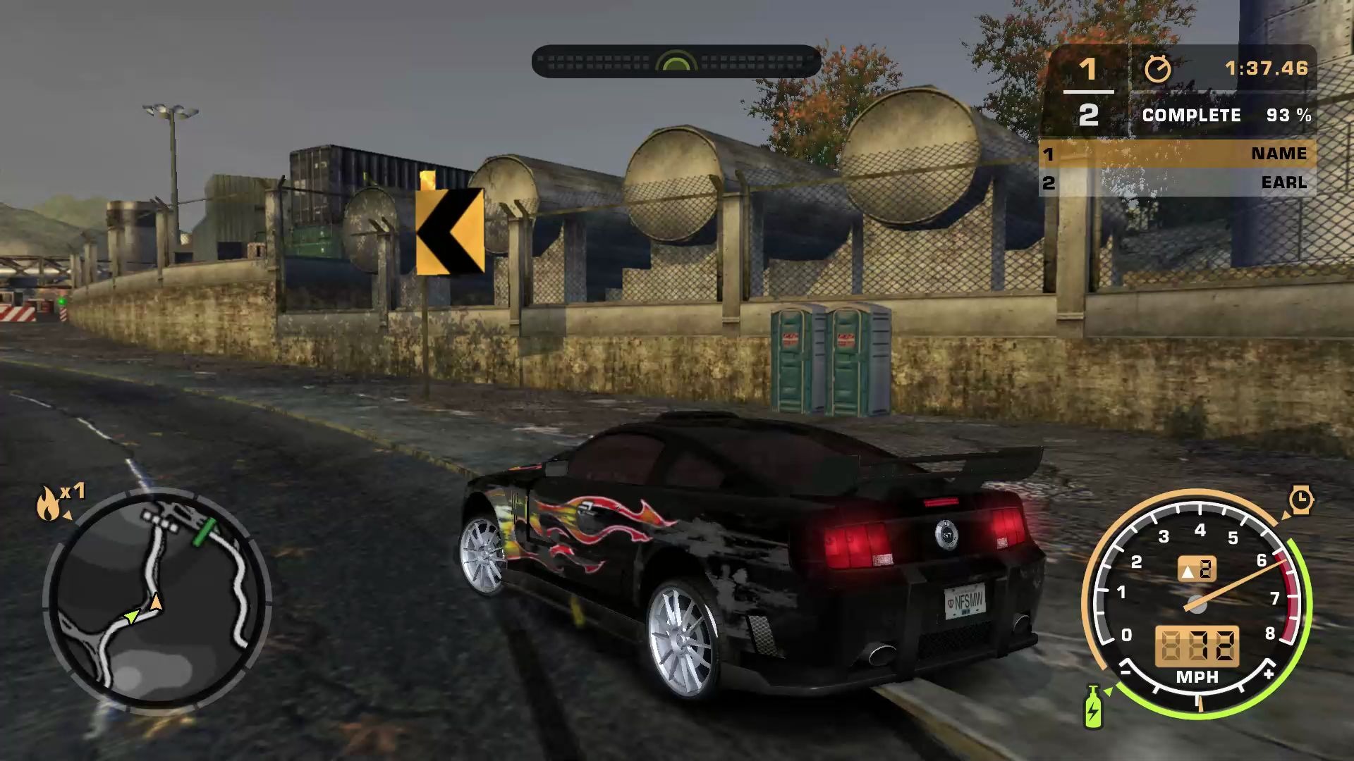 极品飞车9用剃刀的野马挑战黑名单