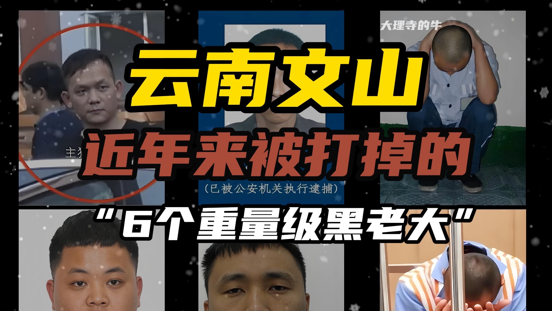 云南文山被打掉的6个重量级黑老大,看看你都认识几个?