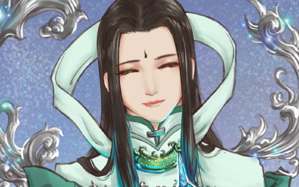 【天谕/青帝】《赐灵》绘制过程