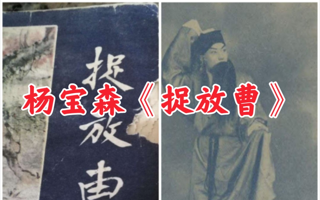 [图]【天使谭】杨宝森1946年录音《捉放曹.行路宿店》，配像叶蓬