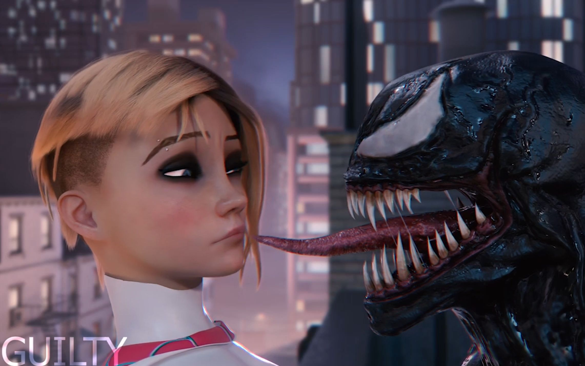 格温被毒液合体了!