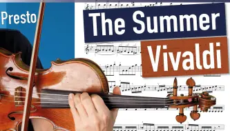 Download Video: 特写镜头｜维瓦尔第-夏/急板·四季小提琴协奏曲｜Vivaldi The Summer Presto CLOSE UP｜Violin Sheet Music