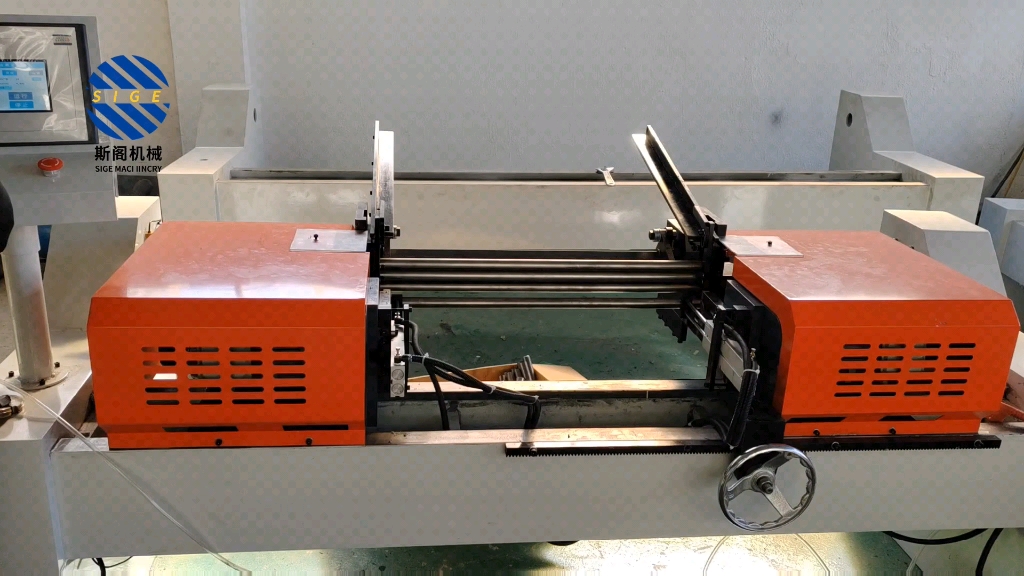 全自动双头倒角机,圆管圆棒自动上料倒角机,内外角平面一次成型