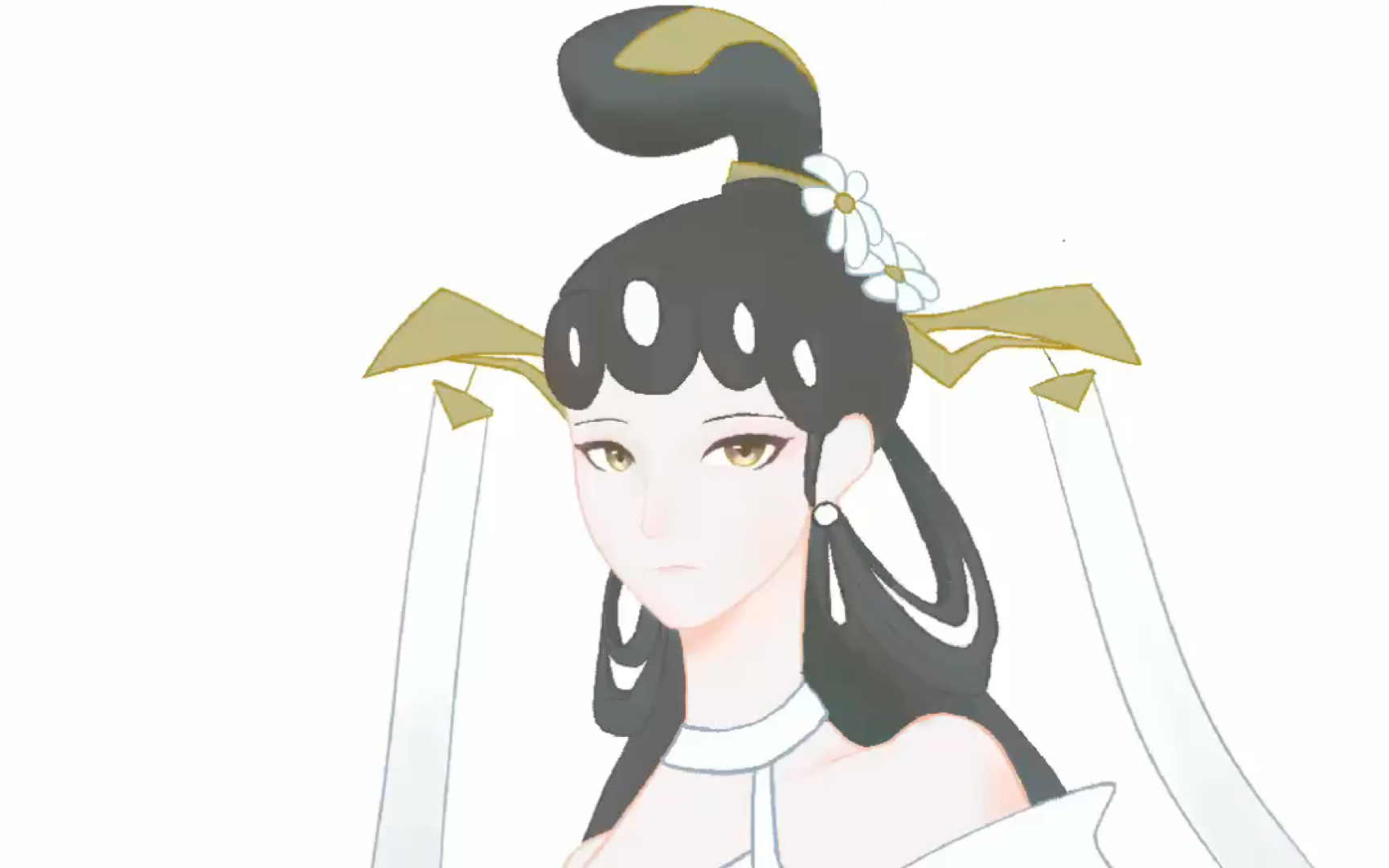 给亲友画大乔白蛇皮肤