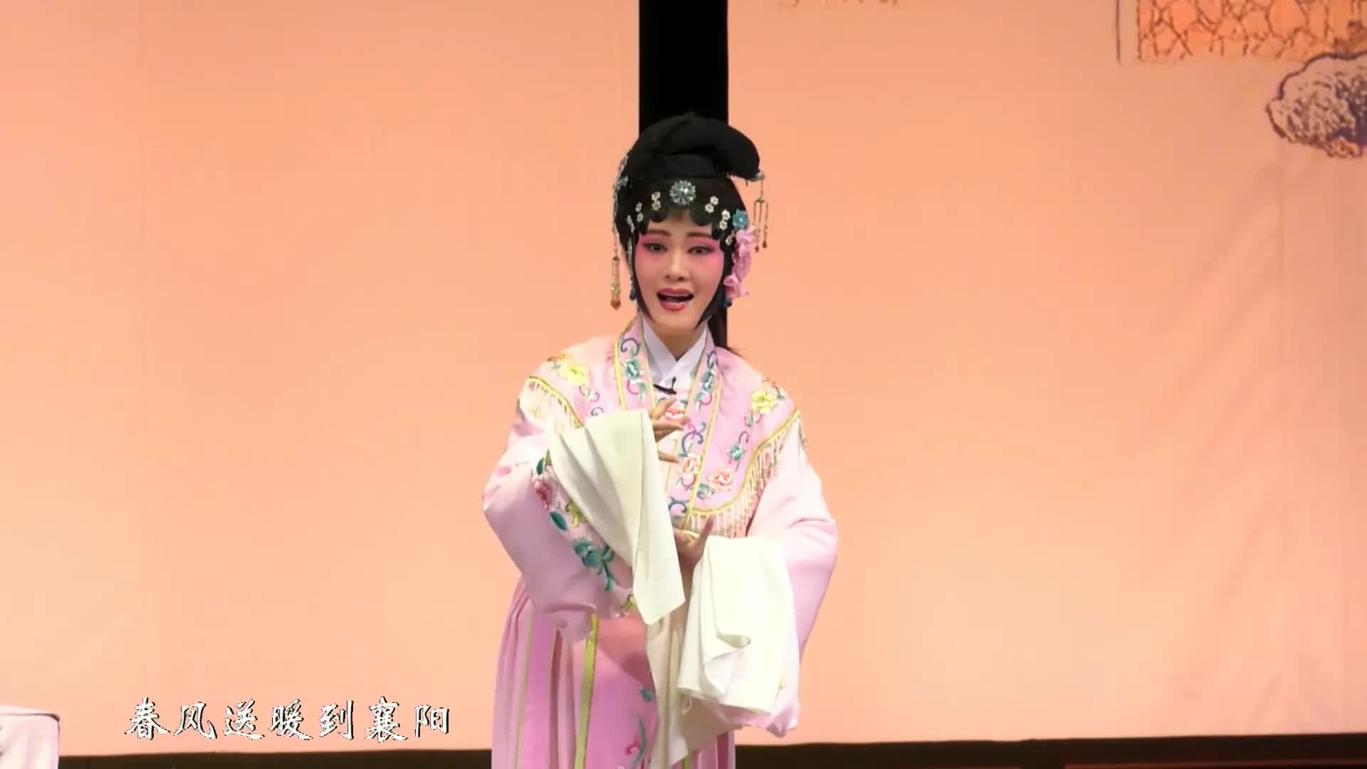 舞台上的我给大家来一段经典的黄梅戏唱段女驸马春风送暖到襄阳