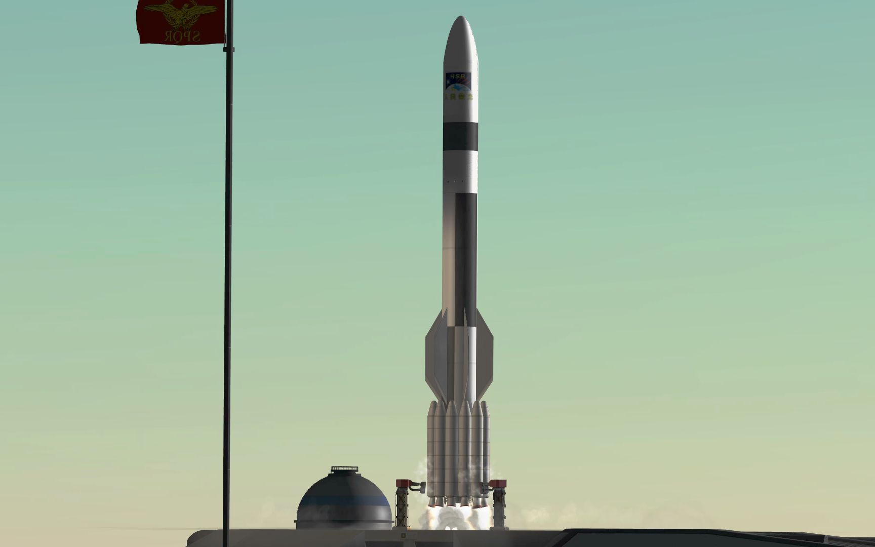 [攻击战] 近距离观看暴力火箭狂暴试飞 [KSP/RSS+kOS]_哔哩哔哩_bilibili