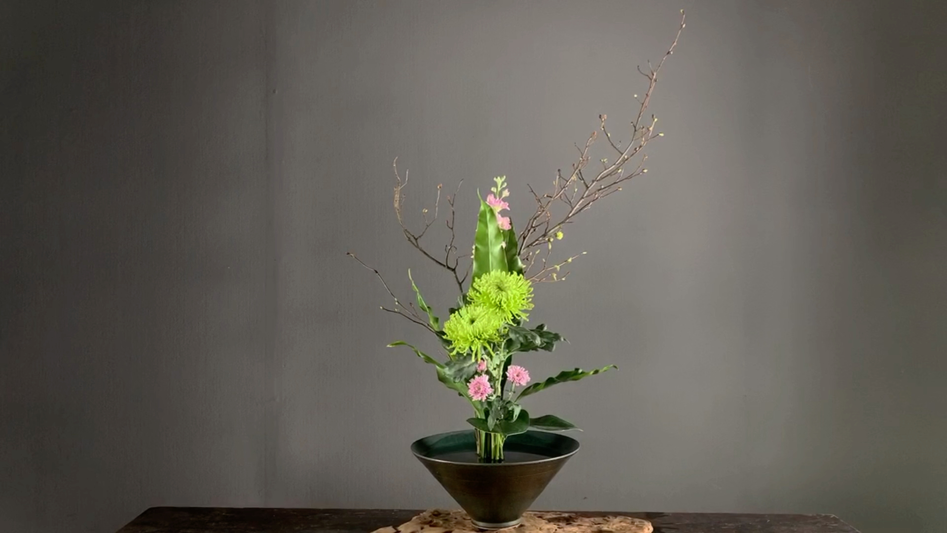 中式插花——碗花作品欣赏