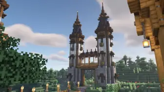 Minecraft建筑 幻想中世纪建筑过程by Hrzy Builds 我的世界