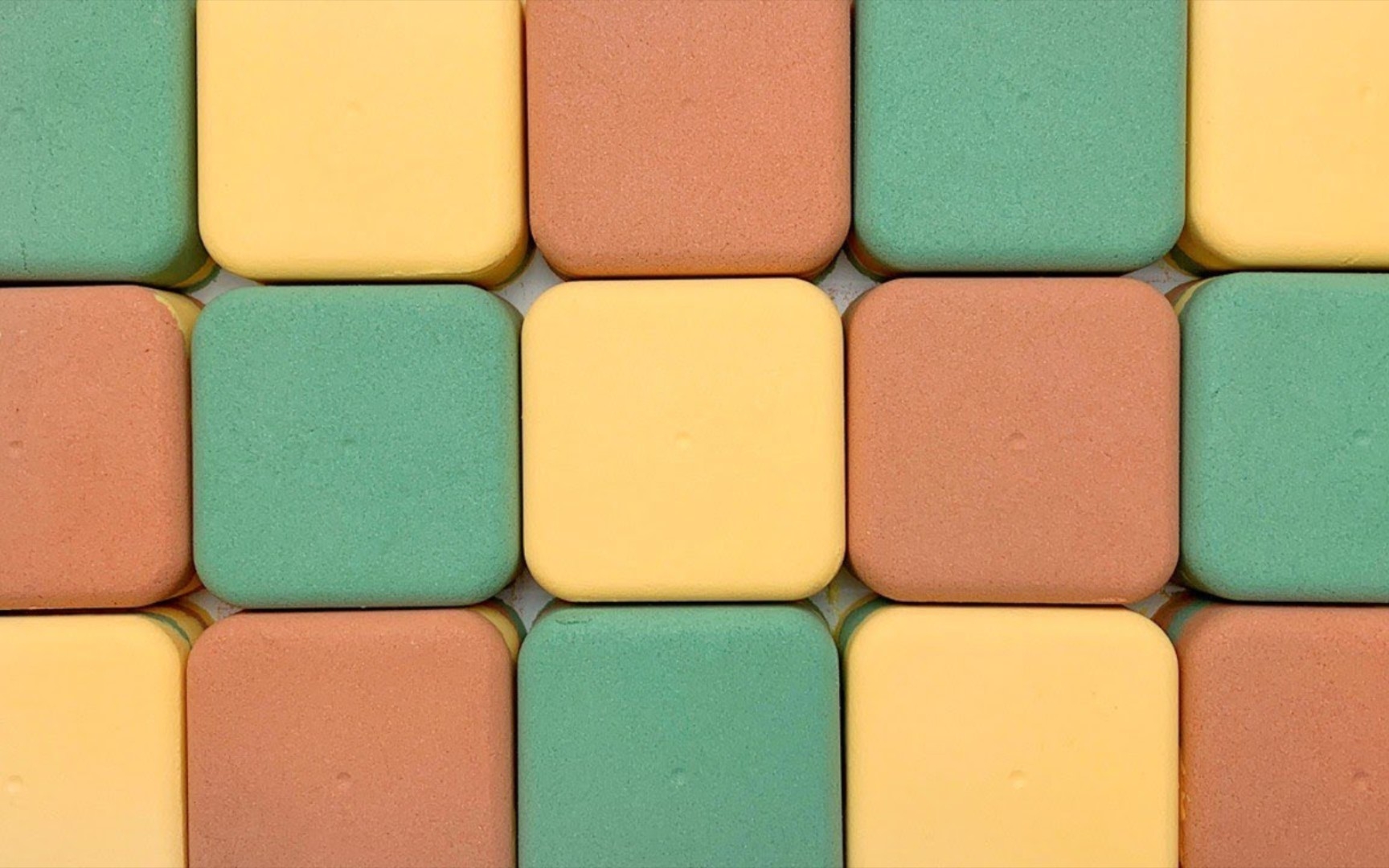 【苏打粉搬运】989909 绿黄橙配色方形苏打粉块