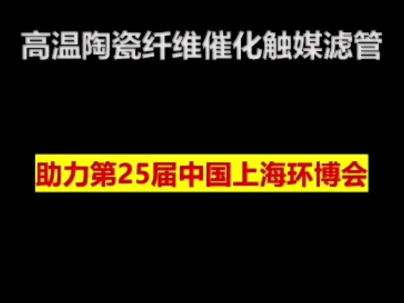 山东工陶院高温陶瓷纤维催化触媒滤管助力上海环博会 陶瓷纤维滤管生产厂家及市场价格多少钱 陶瓷滤管除尘器 陶瓷纤维滤芯脱硫脱硝除尘一体化 陶瓷滤芯...