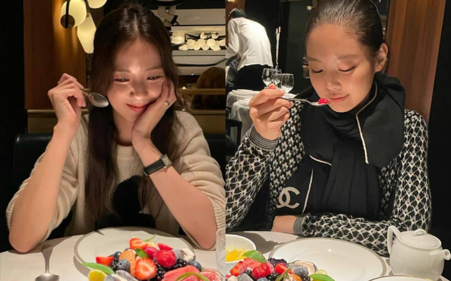 【jennie】【rosé】【jisoo】最新ins更新,打啵j合体了!