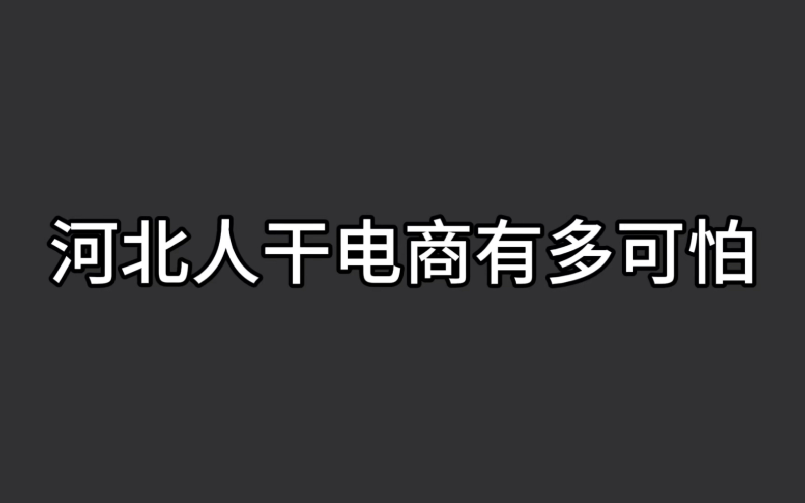 河北人干电商有多可怕 淘宝网店哔哩哔哩bilibili