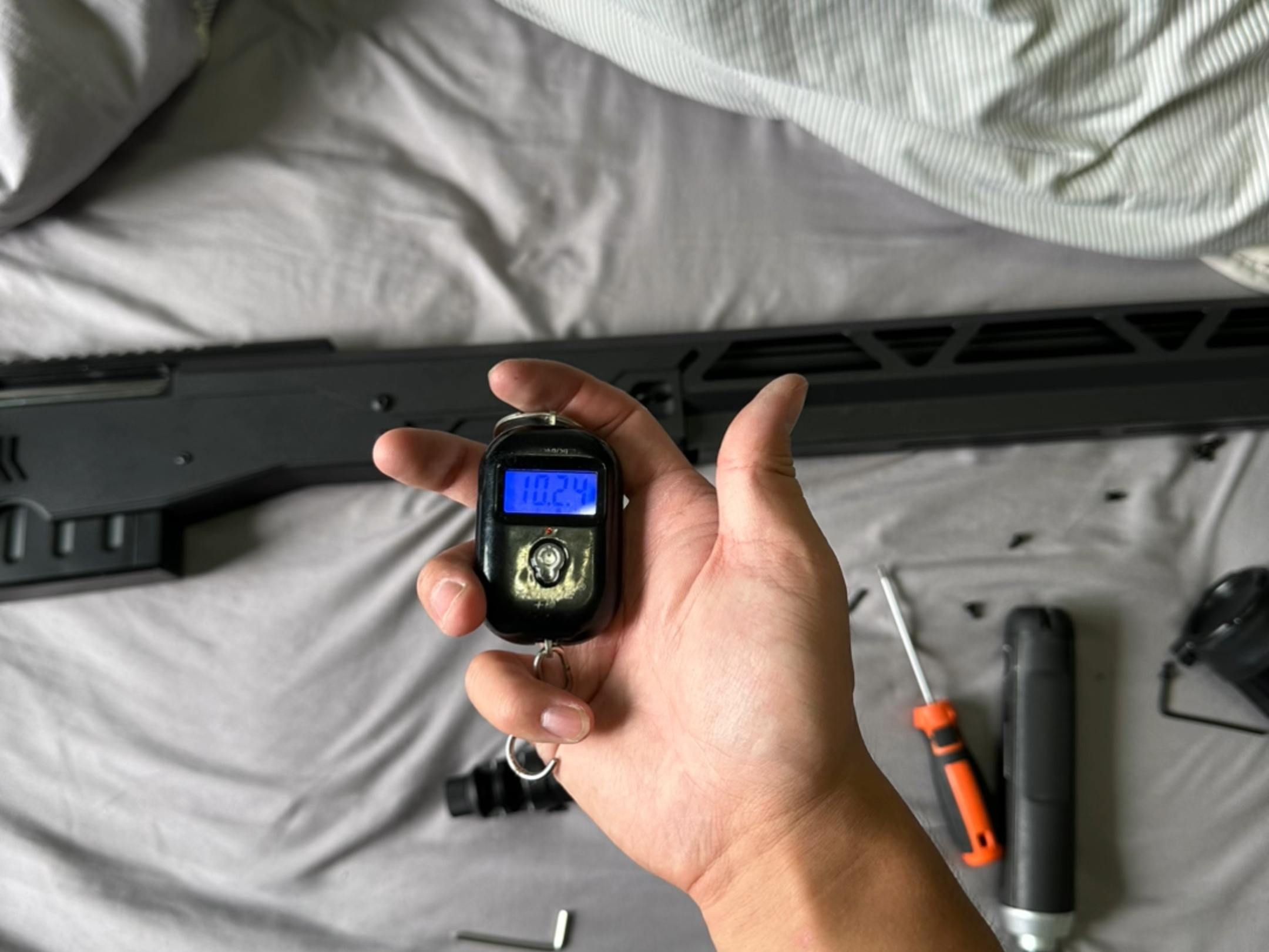 捷鹰awm改件 改好重十斤 非常有手感