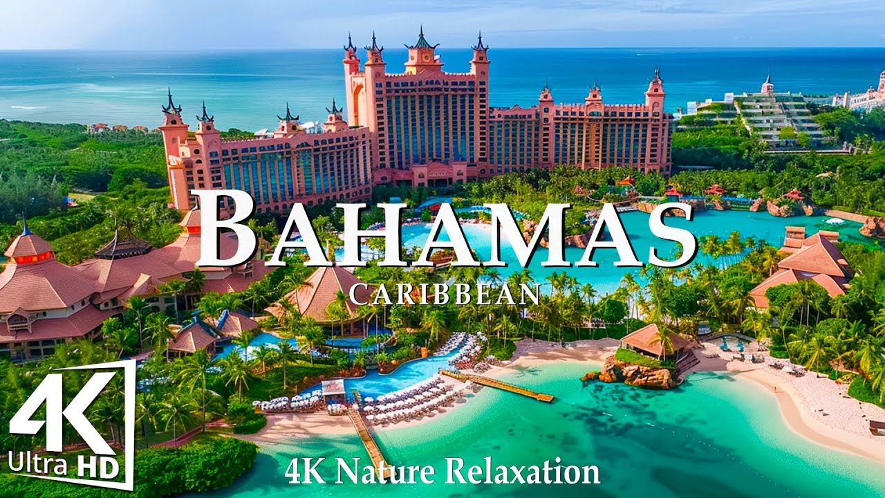 巴哈马4k自然放松电影-放松钢琴音乐-风景放松