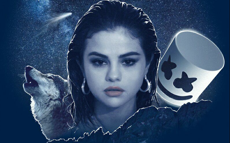 (电音抖腿)1080p selena gomez marshmello - wolves (vertical)