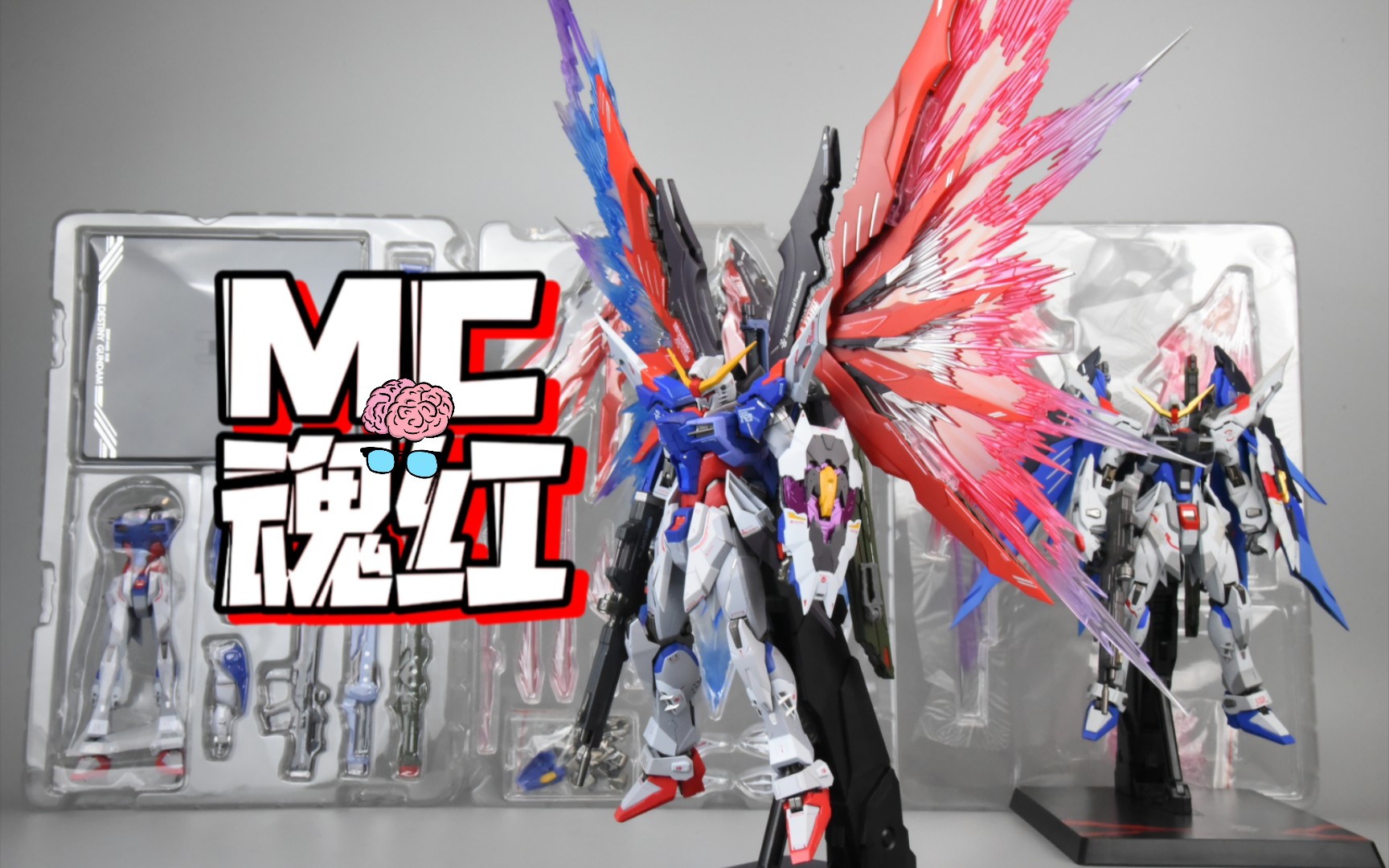 还真来了 mc魂红命运高达 ko版万代mb命运 双入看看品相如何 高达模型