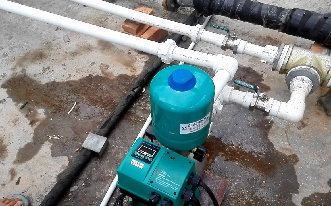 福州威乐水泵安装维修,龙福商业广场威乐变频供水增压泵安装调试案例