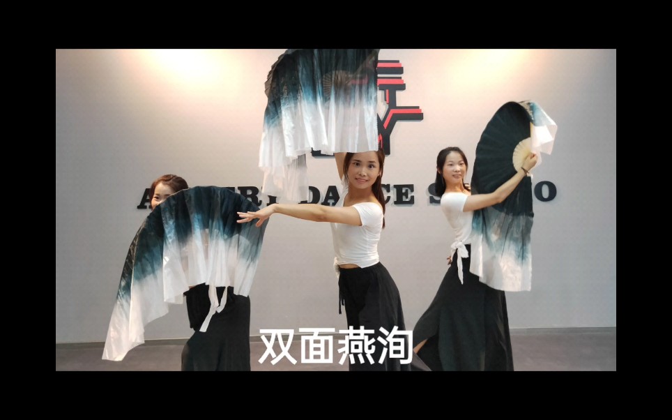 双面燕洵翻跳扇子舞来一段