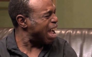 黑人哭泣视频素材图片