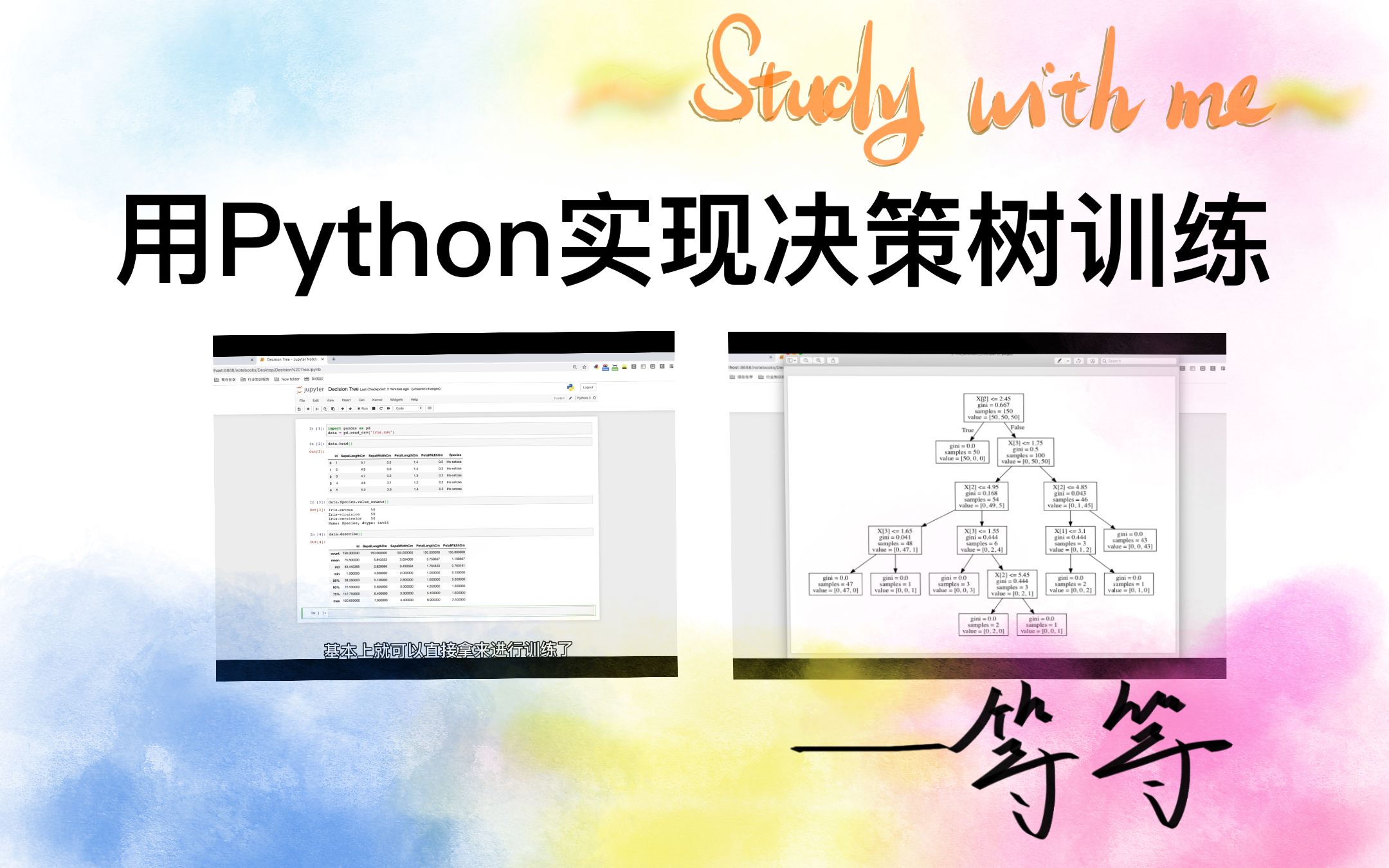 【数据挖掘】【决策树】Python实现Decision Tree模型训练哔哩哔哩bilibili