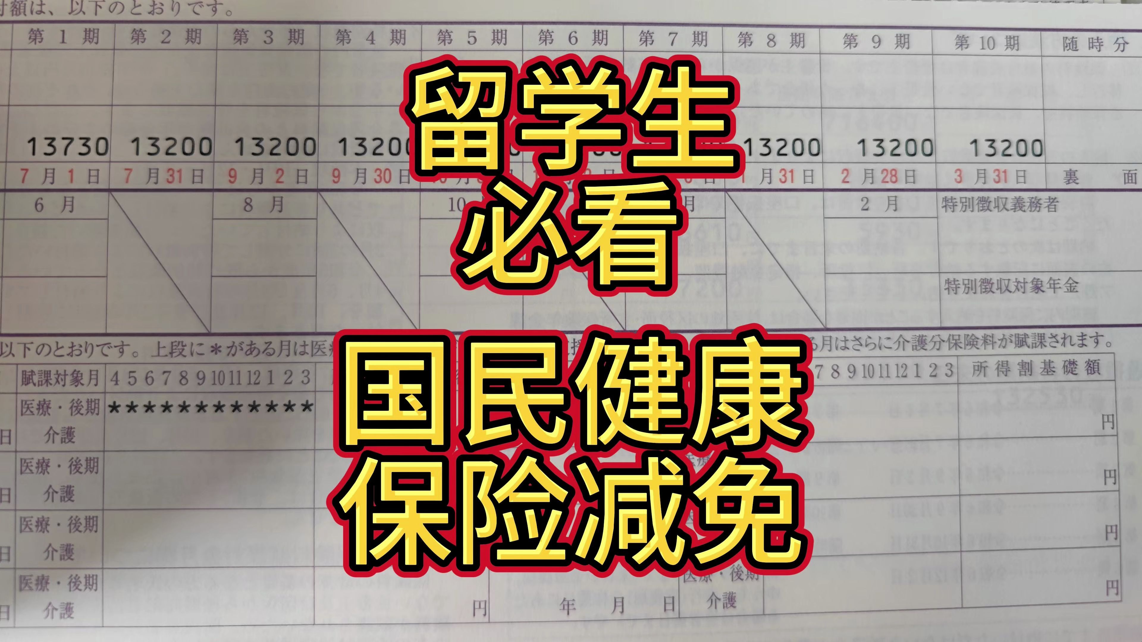 日本留学27:2024年最新版:手把手教你日本留学生国民健康保险减免申请指南!!哔哩哔哩bilibili