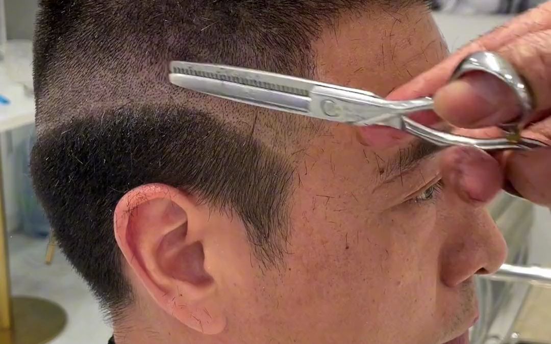 男士短碎裁剪教程,男士碎平头教程