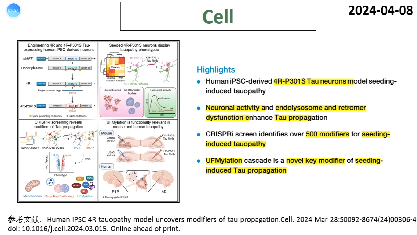 Cell—Tau蛋白病研究重磅:科学家利用iPSC和CRISPR技术发现了500+Tau蛋白病的潜在治疗靶点哔哩哔哩bilibili