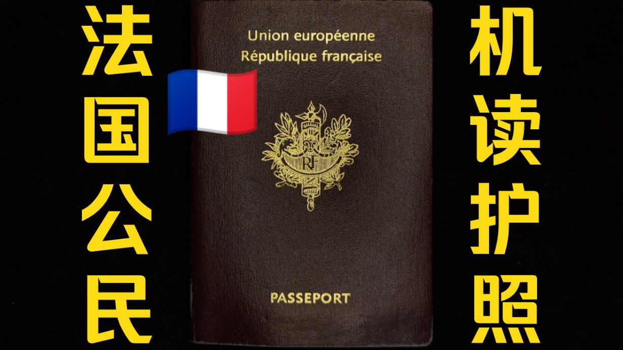 护照收藏:『法国护照系列』2014年法国机读护照哔哩哔哩bilibili