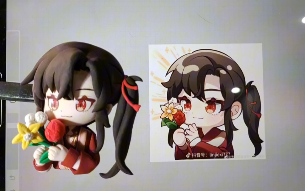 天官赐福,花城表情包.超轻粘土冰箱贴