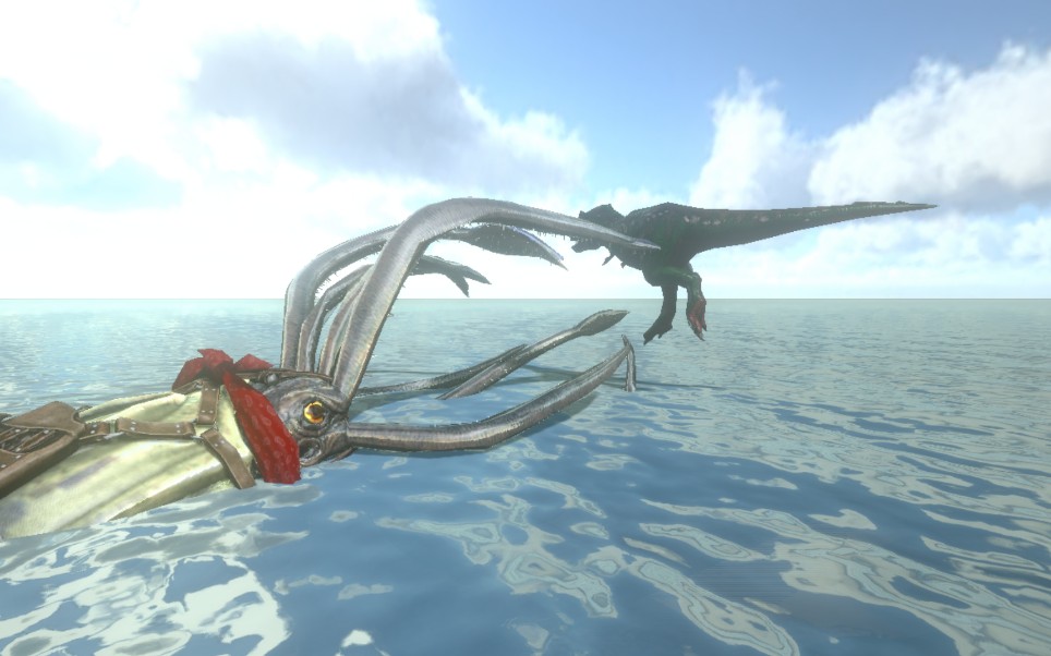 活动作品方舟生存进化托斯特巨鱿拐卖可怜的小霸王龙