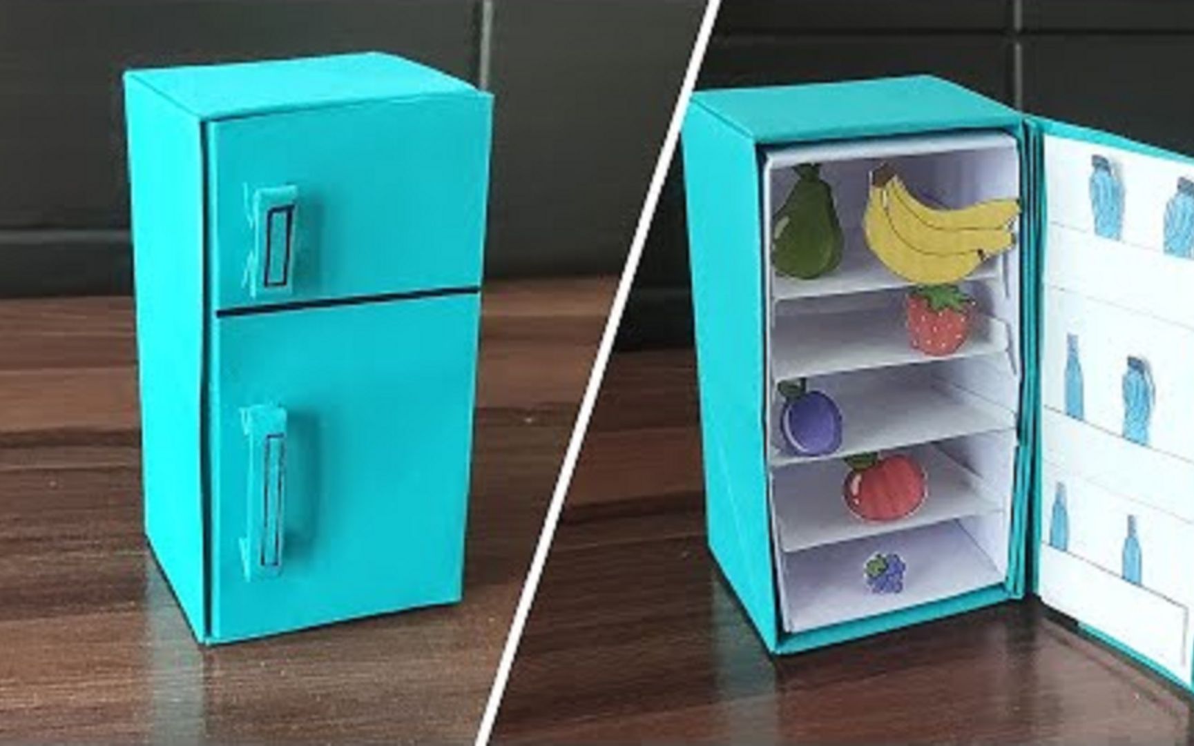 零食冰箱怎么做手工图片